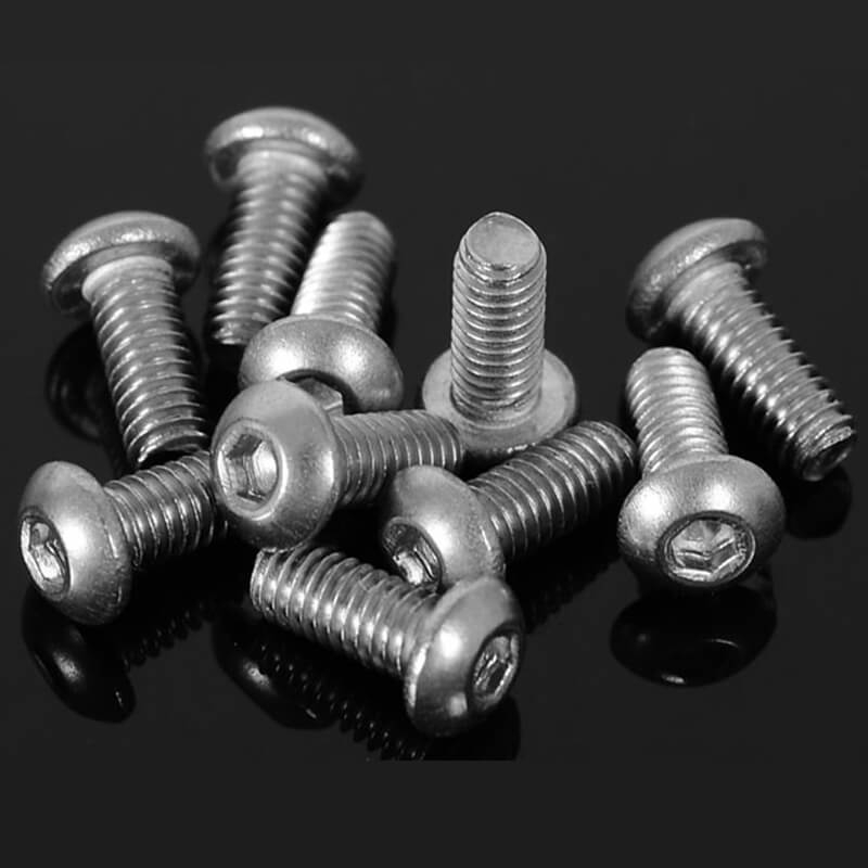 RC4WD BUTTON HEAD CAP SCREWS M2.5 X 6MM (10)