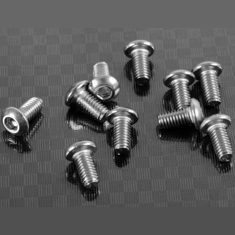 RC4WD BUTTON HEAD CAP SCREWS M3 X 6MM (10)