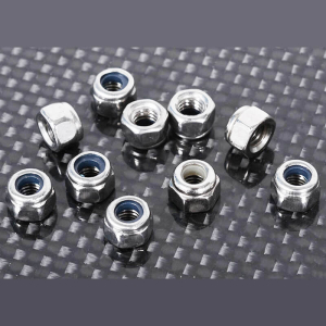 RC4WD NYLOCK NUTS M4 (SILVER)