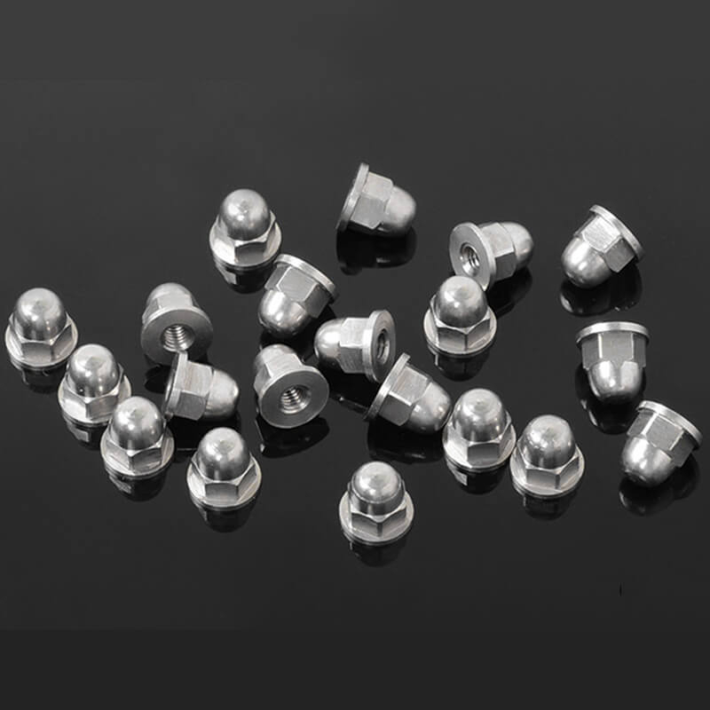 RC4WD M2.5 FLANGED ACORN NUTS (SILVER)