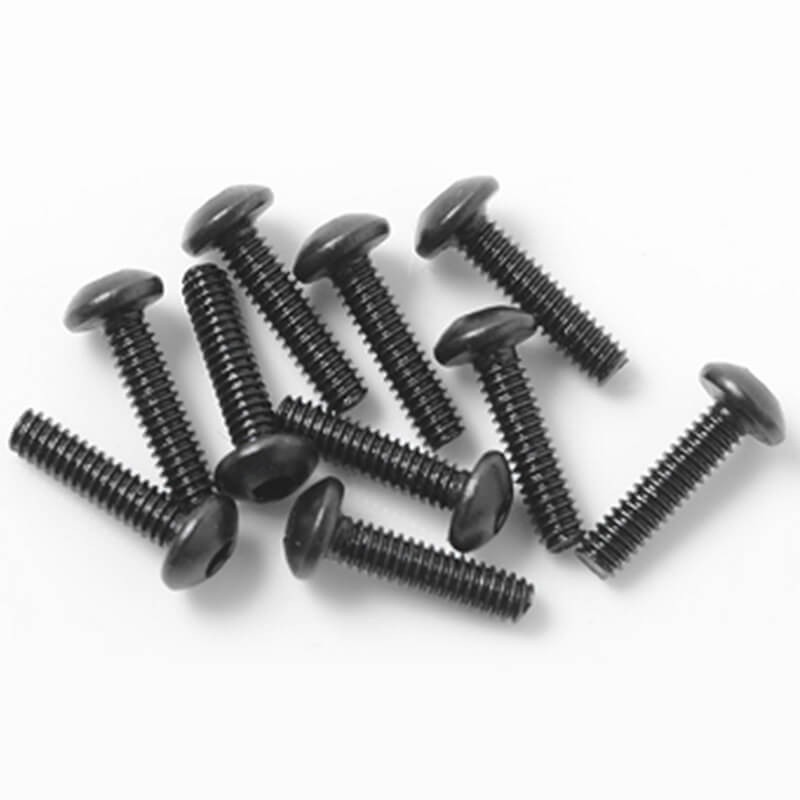 RC4WD STEEL BUTTON HEAD CAP SCREWS M2 X 8MM (10)